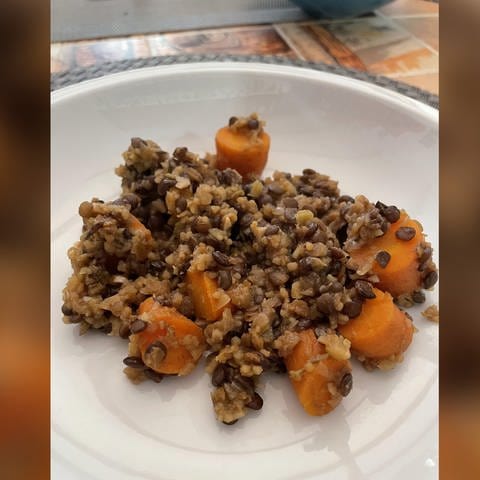 Alblinsen Couscous mit Karotten