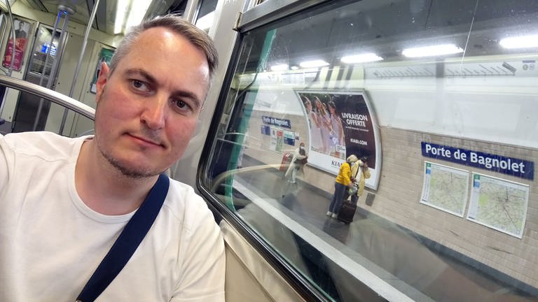 Andreas Fritz unterwegs in Paris mit der Metro (Foto: Andreas Fritz )