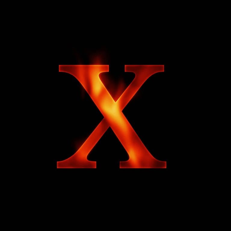 Fire letter X isolated on dark background Symbolfoto (Foto: IMAGO, Design Pics)