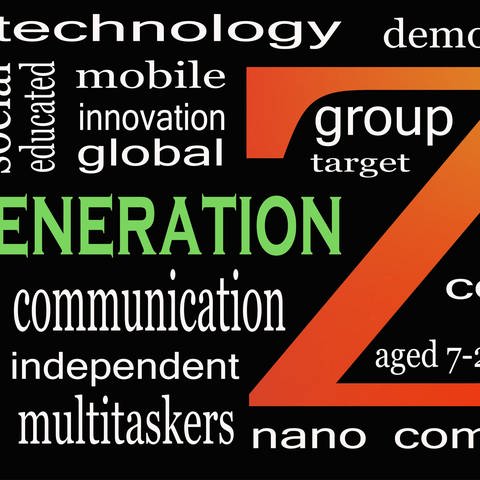 Generation Z in word collage Symbolfoto (Foto: IMAGO, agefotostock)