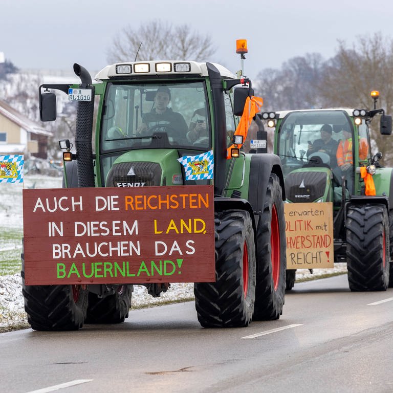 Demo der Landwirte (Foto: IMAGO, IMAGO / Smith)