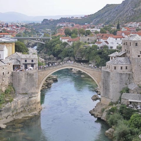 Stari most, Alte Brücke, Mostar, Herzegowina, Bosnien-Herzegowina, Europa