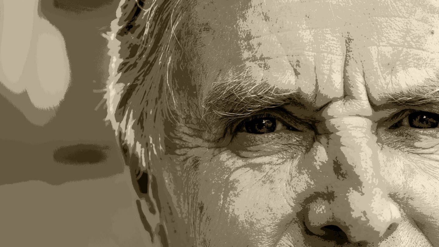 Gesicht eines alten Mannes, Podcast-Bild zur Reihe 