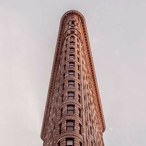 USA, New York State, New York City, Corner of Flatiron Building. Archivfoto