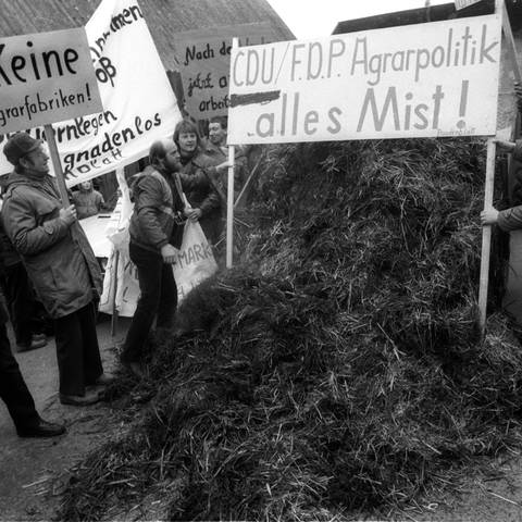 Proteste von Bauern gegen die Agrarpolitik (Foto: IMAGO, IMAGO / Dieter Bauer)