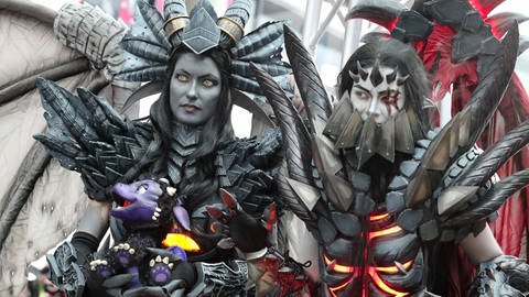 „Warcraft”-Cosplayerinnen auf der Comic Con Germany 2017 in Stuttgart