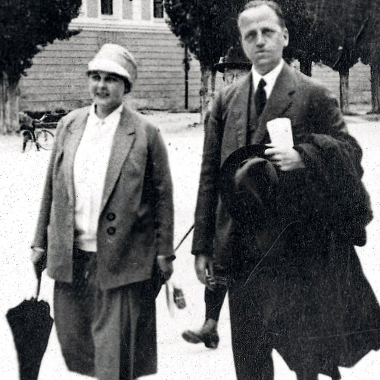 Ludwig (re.) und Elisabeth Schwamb