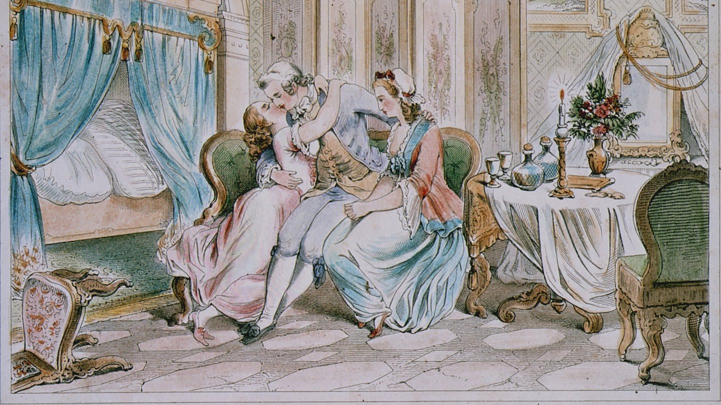 Casanova/ Memoiren/ Illustr.Nisle/1850 (Foto: picture-alliance / Reportdienste, picture-alliance / akg-images)