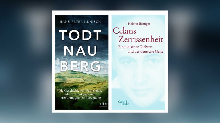Die Cover zu Hans-Peter Kunisch: Todtnauberg und Helmut Böttiger: Celans Zerrissenheit (Foto: Galiani Verlag / dtv)