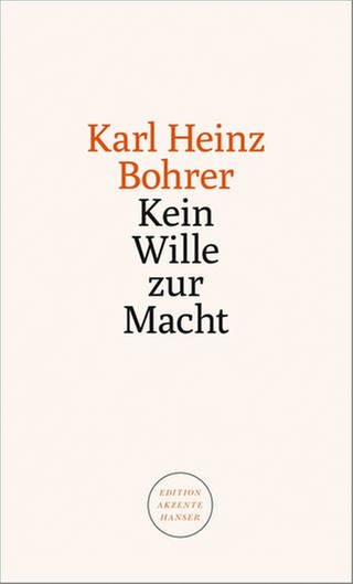 Karl Heinz Bohrer - Kein Wille zur Macht (Foto: Hanser Verlag)