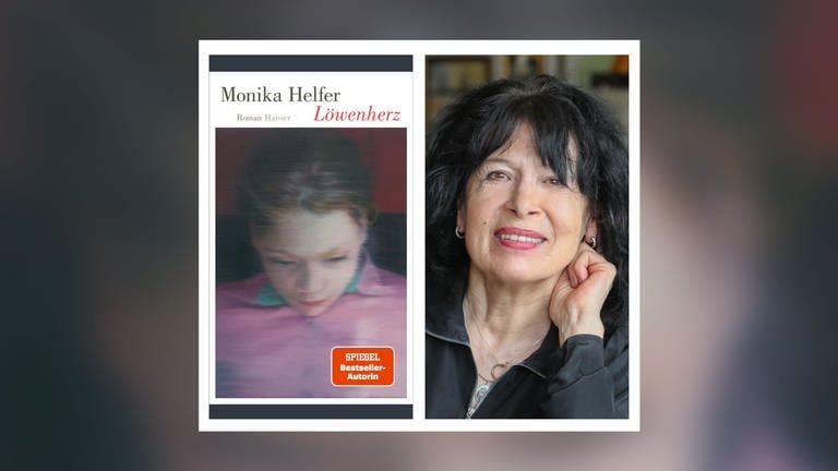 Buchcover und Autorin | Monika Helfer Löwenherz (Foto: Pressestelle, Carl Hanser Verlag | (c) Nini Tschavoll)