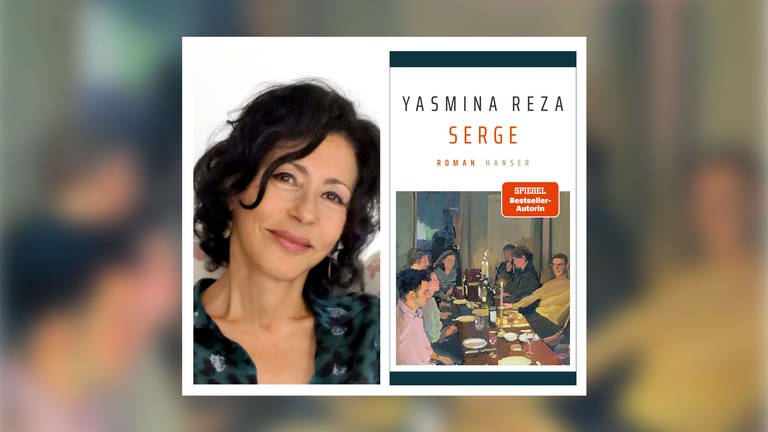 Autorin und Buchcover: Jasmina Reza - Serge (Foto: Pressestelle, Carl Hanser Verlag | Foto: (c) Pascal Victor)