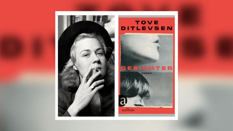 Autorin und Buchcover: Tove Ditlevsen – Gesichter (Foto: Pressestelle, Aufbau Verlag | picture allience Rietzau Scanpix)