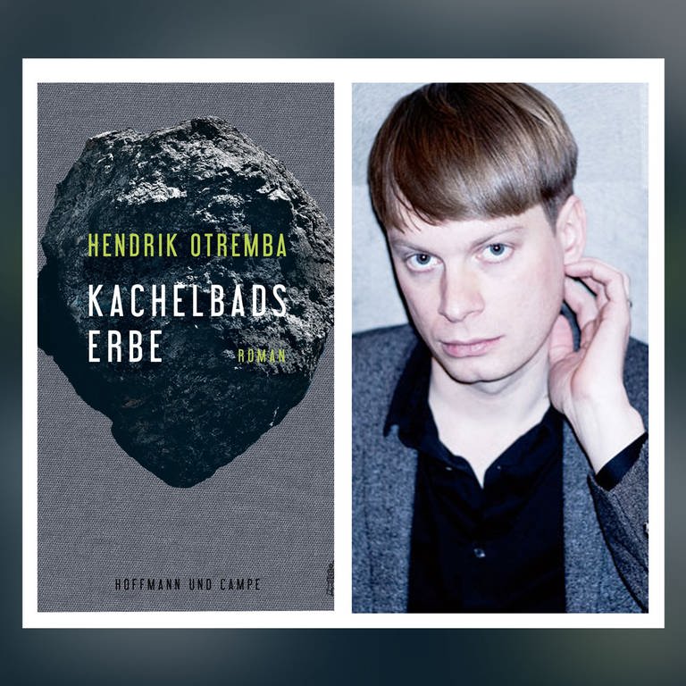 Hendrik Otremba: Kachelbads Erbe, Autor und Covercollage (Foto: Pressestelle, Hoffmann und Campe Verlag / Kat Kaufmann)
