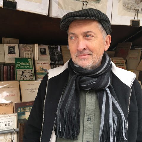Bouquinist Stéphane Kronis in Paris (Foto: Foto: Kathrin Hondl)