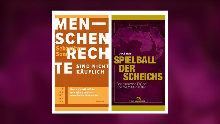 Sebastian Sons - Menschenrechte sind nicht käuflich|Jakob Krais - Spielball der Scheichs (Foto: Pressestelle, Atrium Verlag|Werkstatt Verlag)