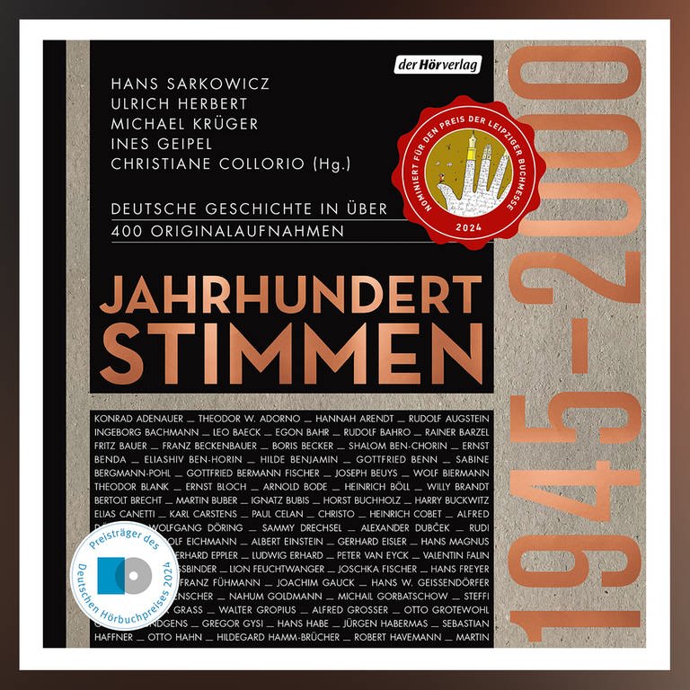 Hörbuch - Jahrhundertstimmen II 1945 - 2000 (Foto: Pressestelle, Der Hörverlag)