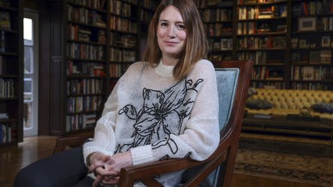 Gillian Flynn, Autorin von "Gone Girl", in ihrem Haus in Chicago.  (Foto: picture-alliance / Reportdienste, picture alliance / Newscom | Terrence Antonio James)