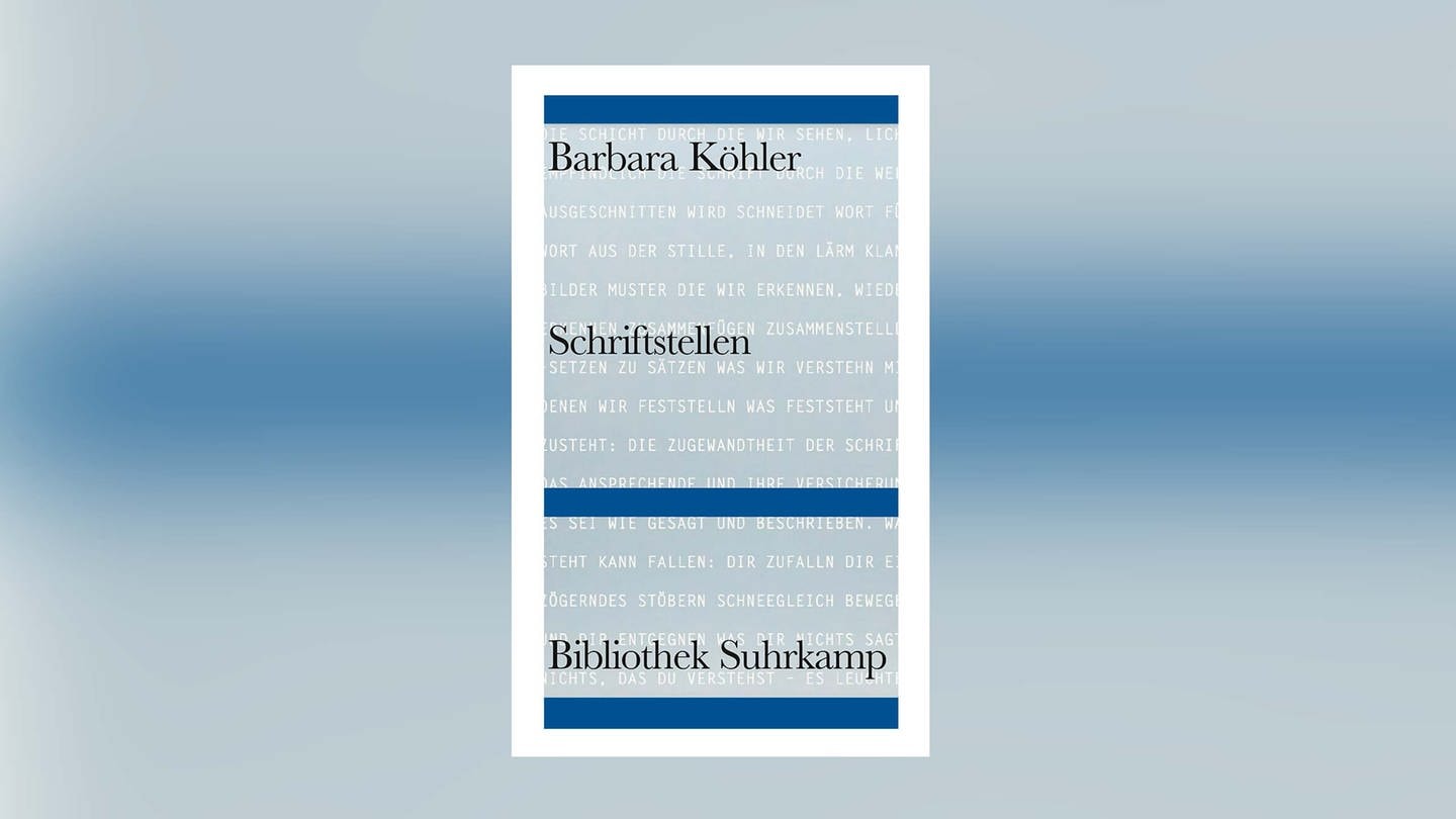 Barbara Köhler - Schriftstellen. Ausgewählte Gedichte und andere Texte (Foto: Pressestelle, Suhrkamp Verlag)