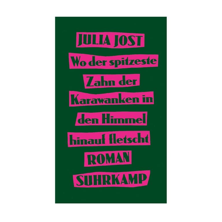 Cover des Buches Julia Jost: Wo der spitzeste Zahn der Karawanken in den Himmel hinauf fletscht (Foto: Pressestelle, Verlag: Suhrkamp)