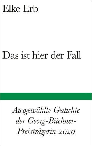 Cover des Buches Elke Erb: Das ist hier der Fall (Foto: Pressestelle, Suhrkamp Verlag)