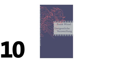 Cover des Buches "Uneigentliche Verzweiflung. Metaphysisches Tagebuch I" von Frank Witzel, Platz 10 der SWR Bestenliste September 2019 (Foto: Pressestelle, Matthes & Seitz Verlag)