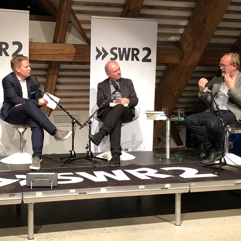 Christoph Schröder, Carsten Otte, Gregor Dotzauer und Martin Ebel bei der Diskussion (Foto: SWR, SWR)