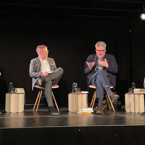 Jutta Person, Klaus Nüchtern, Carsten Otte und Sandra Kegel im Literaturhaus Freiburg (Foto: Pressestelle, SWR)