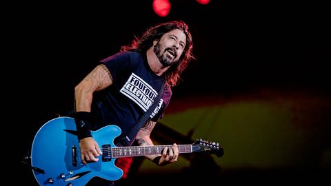 Ex-Nirvana Drummer und jetziger Foo Fighters-Frontmann Dave Grohl (Foto: picture-alliance / Reportdienste, Matteo Scalet/Pacific Press)