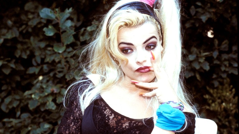 Nina HAGEN, deutsche Punk-Sängerin, in der Fernsehsendung "Zur Mitte! Zurück?" vom 07.02.1993 (Foto: picture-alliance / Reportdienste, Keystone / Röhnert)