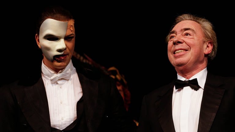Das Phantom der Oper mit seinem Erfinder Andrew Lloyd Webber (Hamburg 2013) (Foto: picture-alliance / Reportdienste, picture alliance / dpa | Axel Heimken)