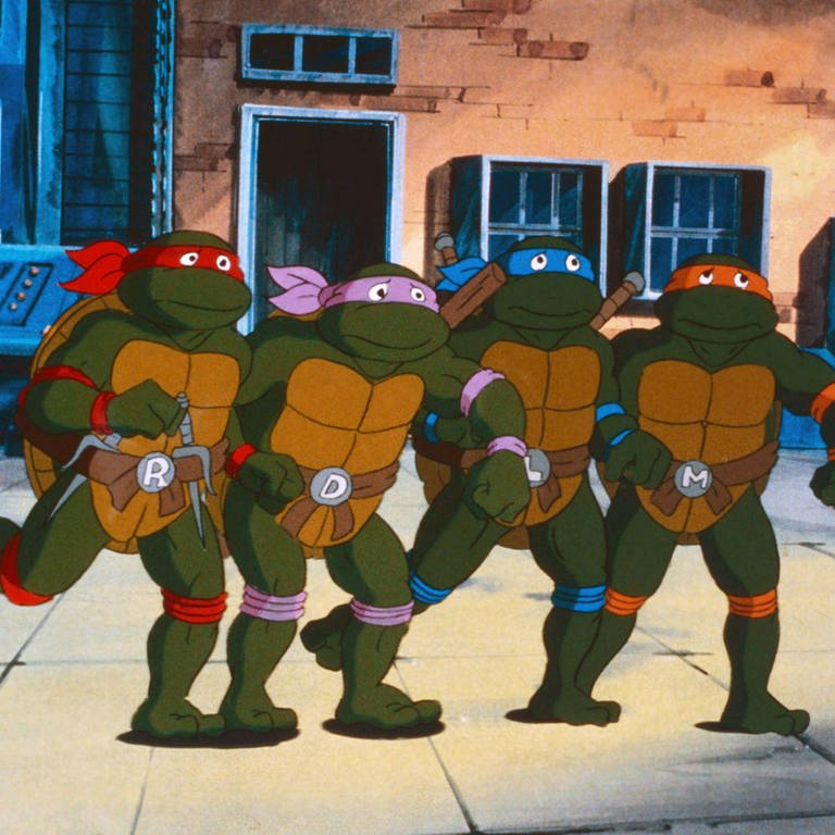 Ein Still aus der Serie "Teenage Mutant Hero Turtles" (ca. 1987)