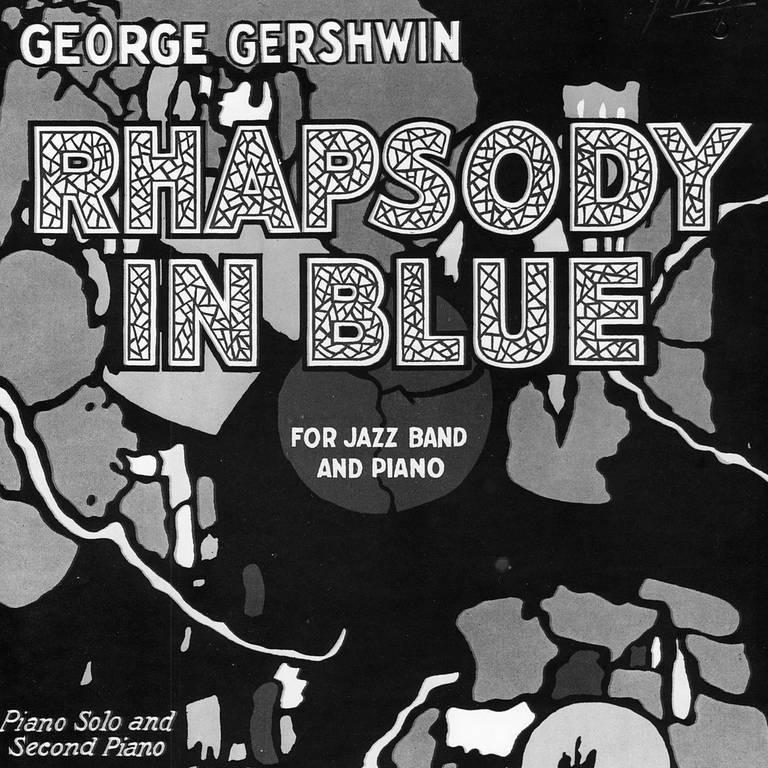 Ein Plakat von Rhapsody in Blue (Foto: IMAGO, Imago/From the Jewisch Chronicle Archive Heritage Images)