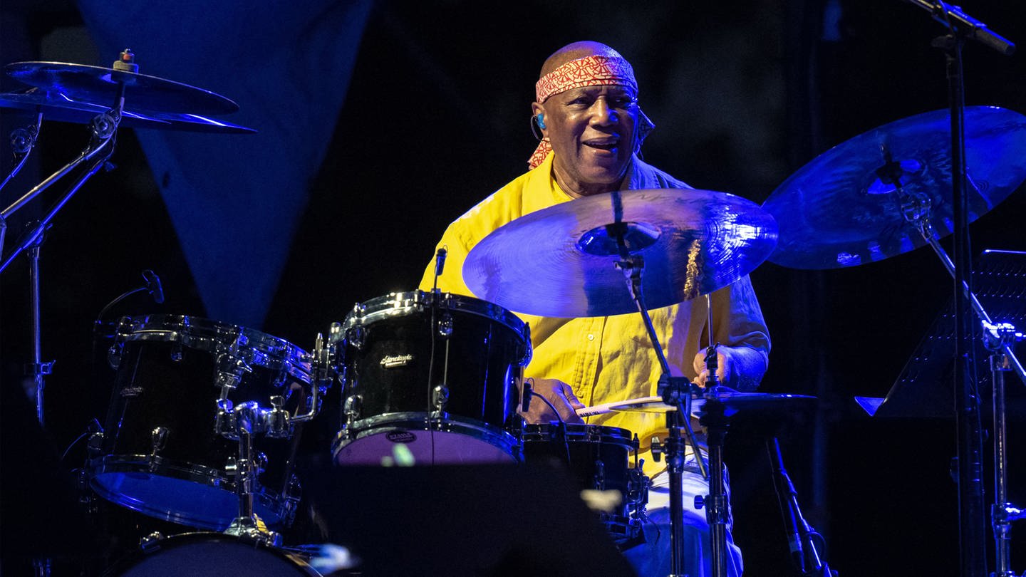 Billy Cobham, Virtuose des Jazzrock, Schlagzeuger, Komponist und Bandleader (Foto: picture-alliance / Reportdienste,  © picture alliance / Pacific Press | Claudio Enea)
