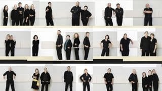 Die Musiker des Vokalensembles Stuttgart des SWR