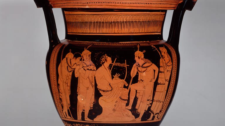 Antike Vase (Foto: Pressestelle,  © Staatliche Museen zu Berlin, Ägyptische Museum und Papyrussammlung / Johannes Laurentius)