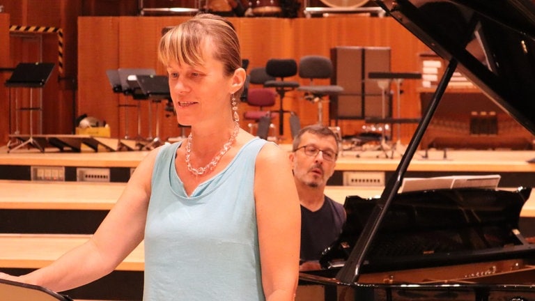 #zusammenspielen Produktion mit Gerlinde Sämann (Foto: SWR, Doris Blaich)