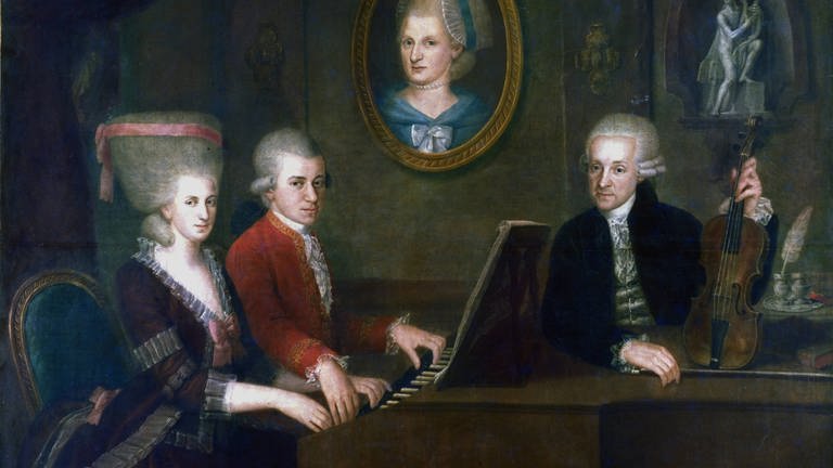 Die Familien Mozart, Leopold, Maria-Anna (Nannerl) und Wolfgang Amadaeus (Foto: picture-alliance / Reportdienste, Ann Ronan Pictures)