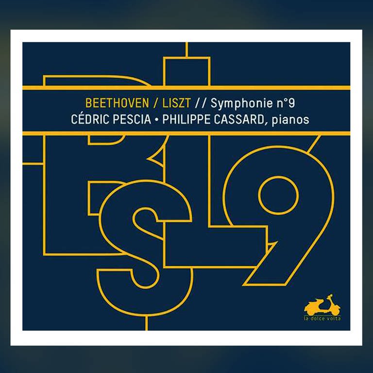 Cd-Cover: Philippe Cassard und Cédric Pescia: Beethovens 9. Sinfonie (Foto: Pressestelle, La Dolce Volta)