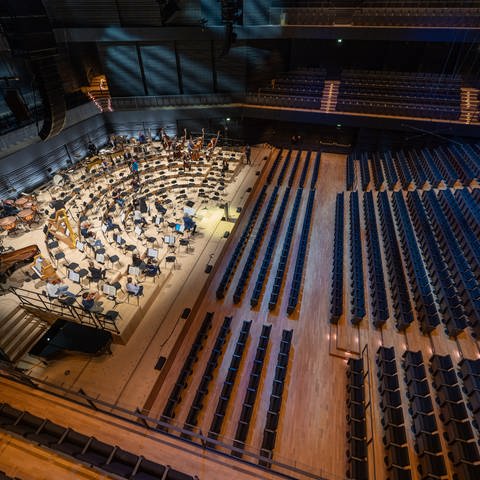 Orchestersaal der Isarphilharmonie (Foto: dpa Bildfunk, picture alliance/dpa | Peter Kneffel)