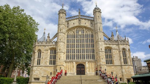 Die St George's Chapel auf Windsor Castle bei der Zeremonie des Hosenbandordens im Juni 2019. (Foto: IMAGO, PPE)