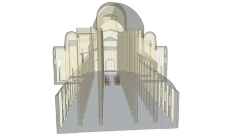 Modell Abtei von Cluny