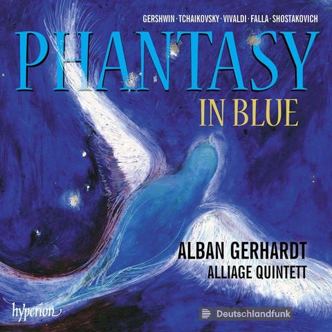 Alban Gerhardt & Alliage Quintett: Phantasy in Blue (Cover (Foto: Pressestelle, Hyperion Records)