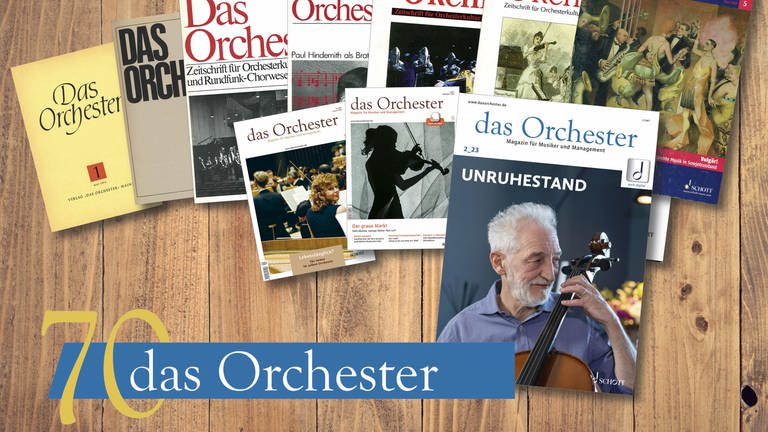 Eine Collage mit verschiedenen Covern von "das Orchester" (Foto: Pressestelle, das Orchester)