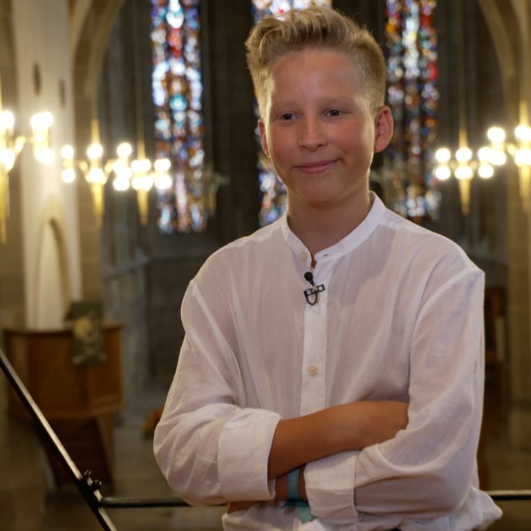 der 14jährige Nathan Thomas aus Stuttgart will Opernstar 