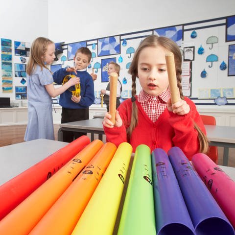 Symbolbild: Musikunterricht an Grundschulen