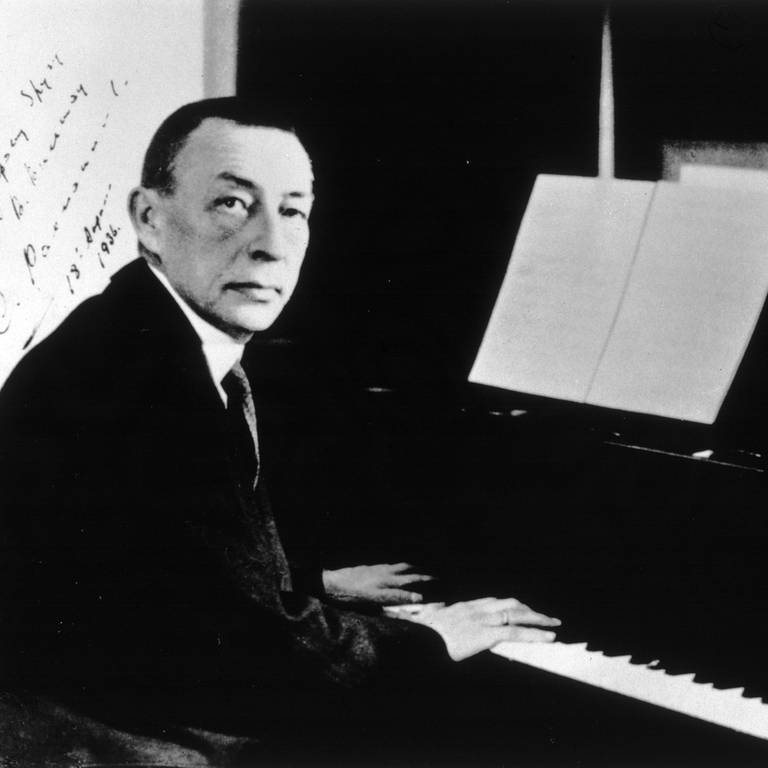 Sergei Rachmaninow am Fluegel