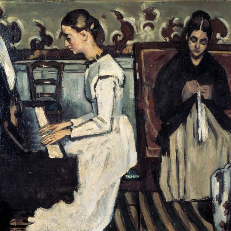 Mädchen am Klavier, ca. 1868. Künstler: Paul Cezanne