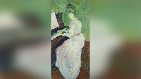 Gemälde von Vincent van Gogh: Mademoiselle Gachet am Klavier
