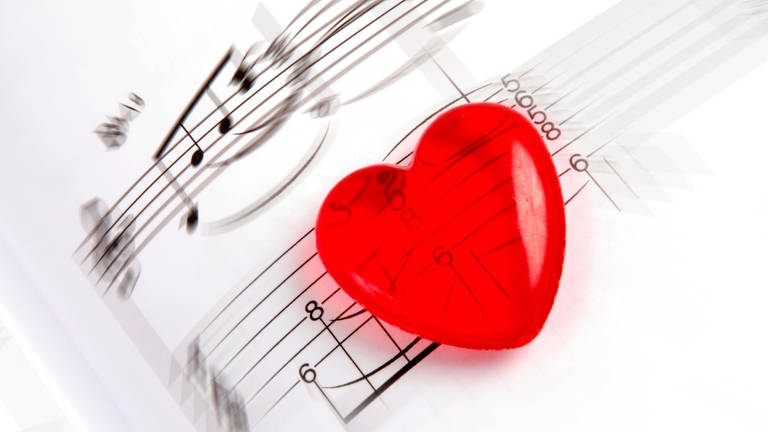 Musiknoten mit Herz